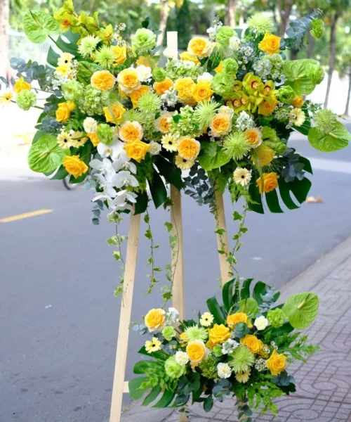 Kệ hoa chúc mừng 04
