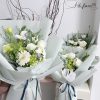 BO175 Bó hoa Cẩm Tú Cầu mix Cát Tường, Sao Xanh, ĐồngTiền
