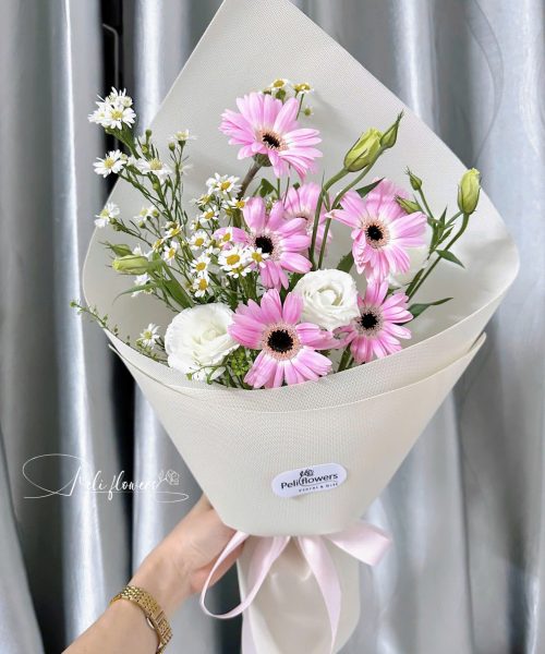 BO220 Bó hoa Đồng Tiền mix Cát Tường