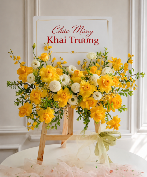 Kệ hoa chúc mừng ( Kệ để bàn) KCM036